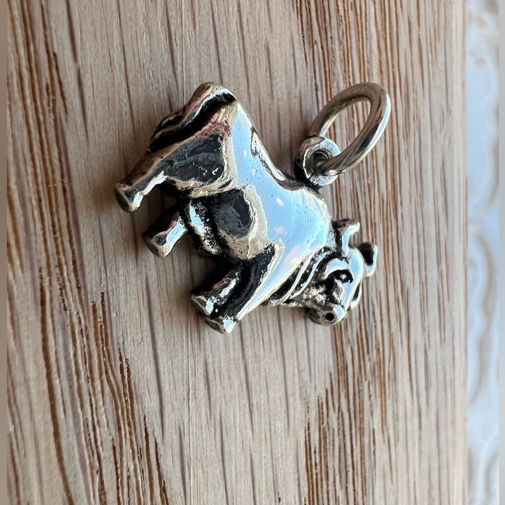Cow Charm Vintage Sterling Silver NOS 925 Holstein Dairy Farm